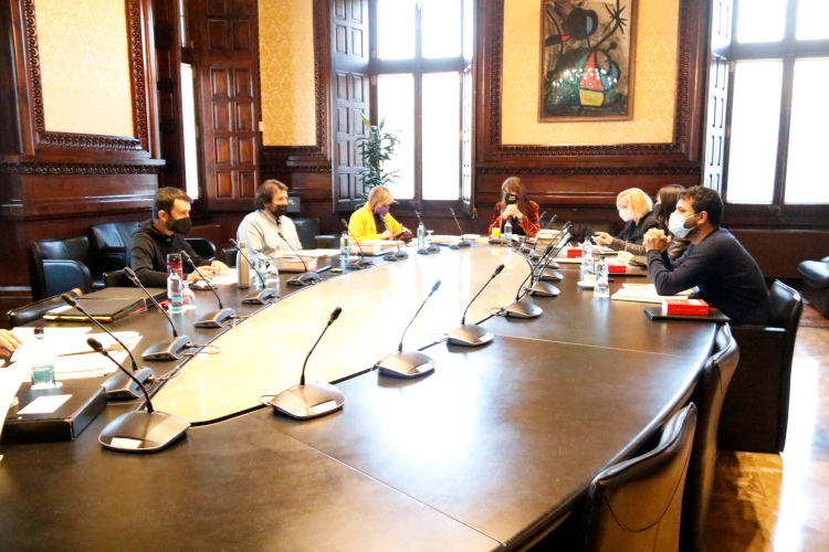 Catalan parliament bureau meeting on January 25, 2022 (by Rafa Garrido)